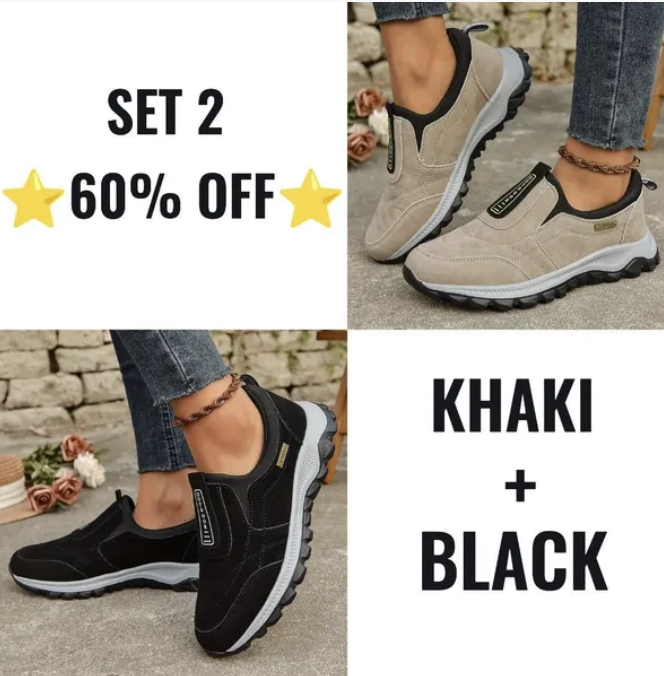 Women's thick-soled suede sneakers