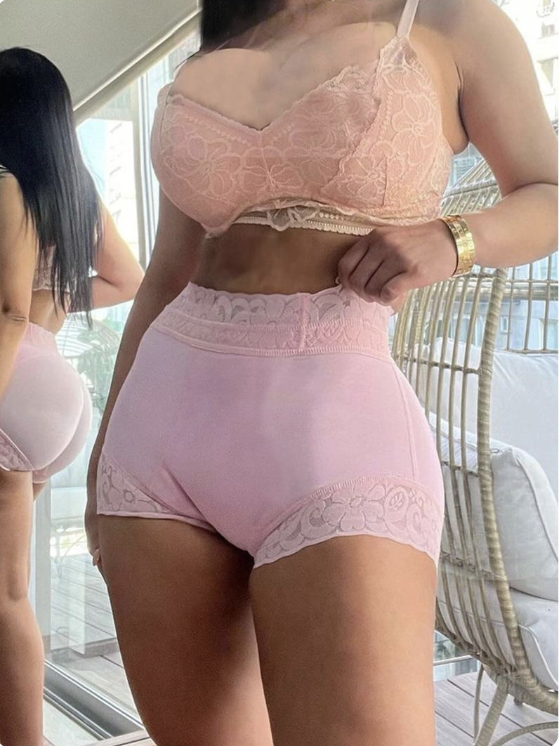 Women Classic Lace Butt Lifter Panty Smoothing Brief