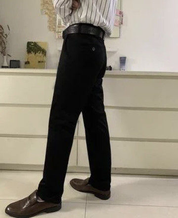 Men‘s ice silk suit pants