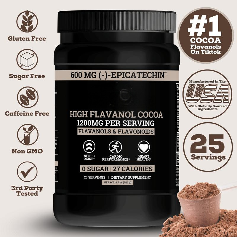 Sugar-free Cocoa Powder Solid Beverage Contain 1200mg Trace Elements with Milk Yogurt or Smoothies for Consumption