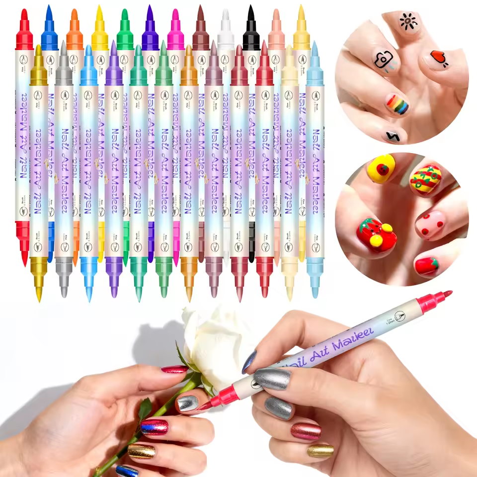 12-Color Nail Art Markers