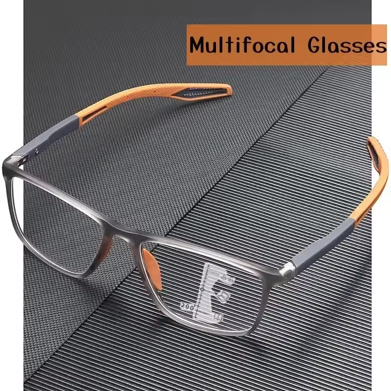 （BUY 1 GET 1 FREE）Anti-blue Light Multifocal Reading Glasses Men Women Progressive Near Far Eyewear Ultralight Sports Farsight Eyeglasses